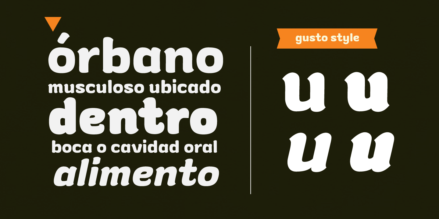 Пример шрифта Gusto Italic